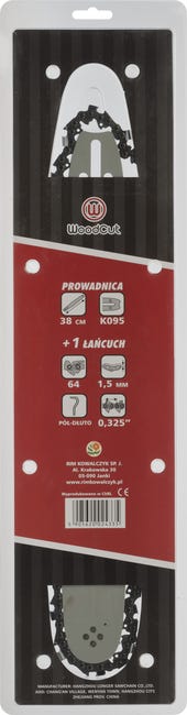 Zestaw: prowadnica 38cm + łańcuch 1x64 32515PD 0.325'' Woodcut