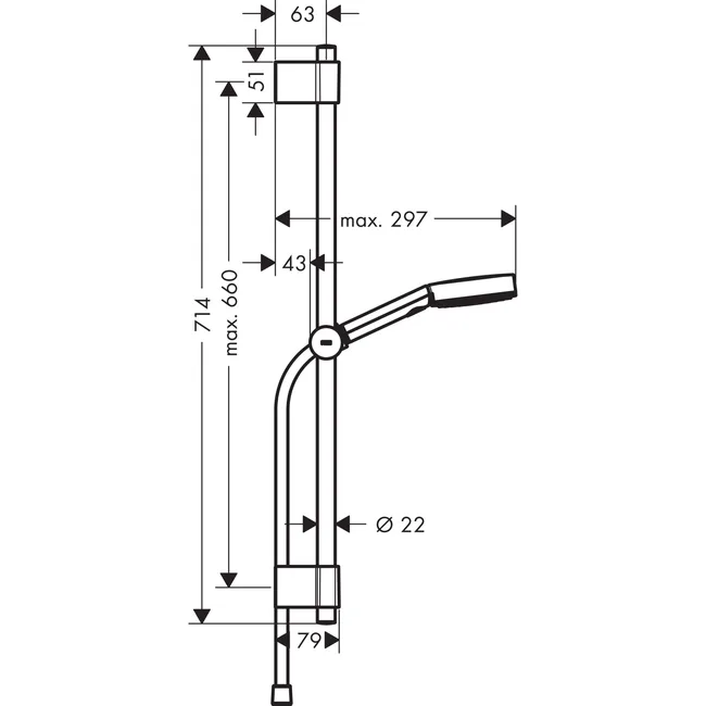 Zestaw prysznicowy Blend Hansgrohe