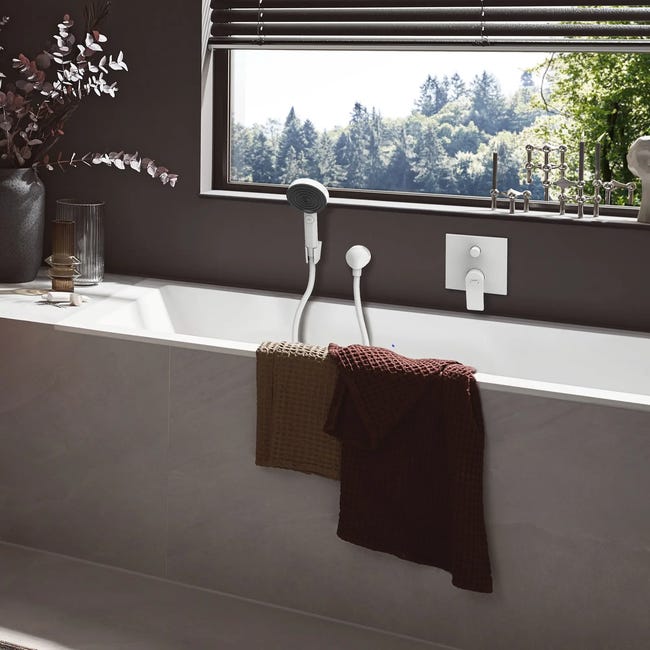 Zestaw prysznicowy punktowy Pulsify biały Hansgrohe