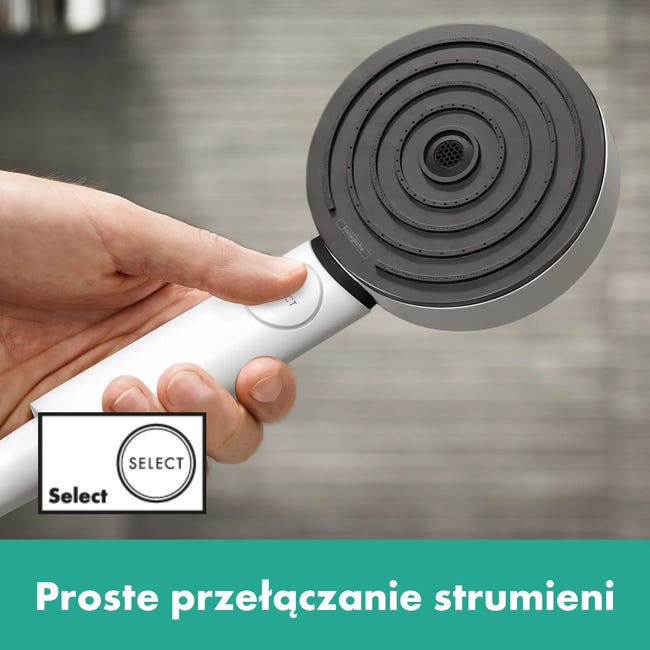 Zestaw prysznicowy punktowy Pulsify biały Hansgrohe