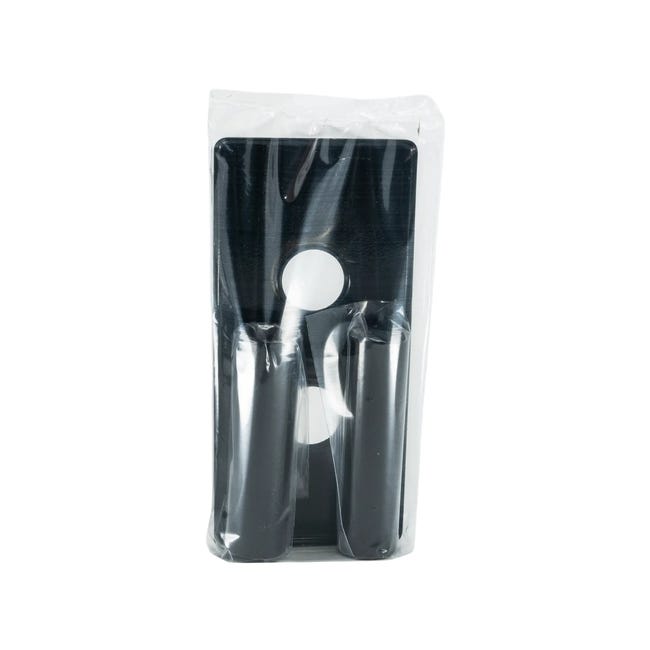 Zestaw rozet podwójnych 15x7 z rurką 22M czarny SCHLOSSER