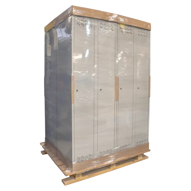 Zestaw szaf metalowych BHP 180 x 60 x 49 cm 4 szt. Metalkas