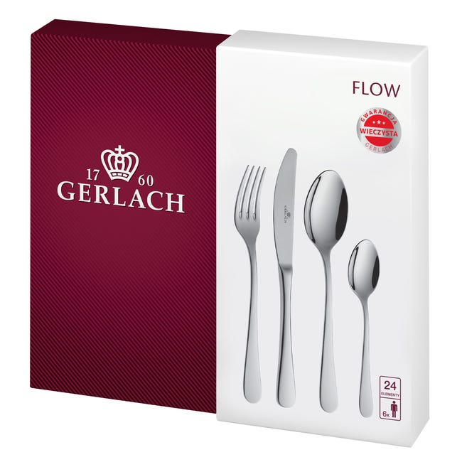 Zestaw sztućców Flow 24 elementy Gerlach