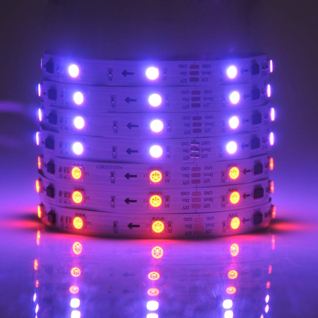 Zestaw taśma LED Magic RGB IP20 5 m + pilot i zasilacz Polux