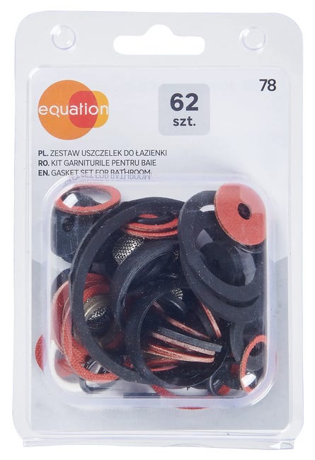 Zestaw uszczelek do łazienki 62 szt. EQUATION