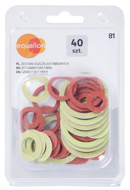 Zestaw uszczelek fibra 40 szt. EQUATION