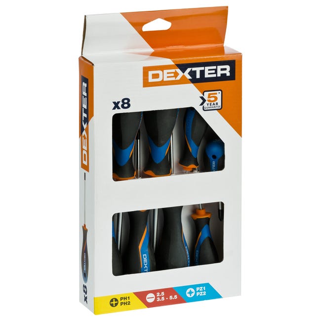 Zestaw wkrętaków 2K 8 szt. Dexter