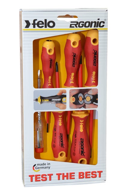 Zestaw wkrętaków do prac elektrycznych Ergonic 413 6 szt. Felo
