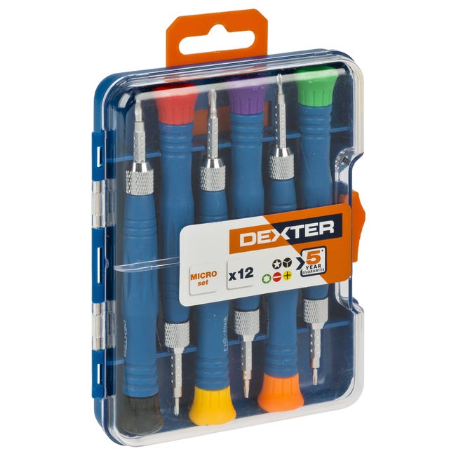 Zestaw wkrętaków precyzyjnych Micro Set 6/12 szt. Dexter