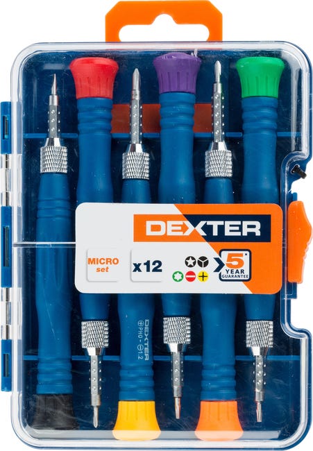 Zestaw wkrętaków precyzyjnych Micro Set 6/12 szt. Dexter