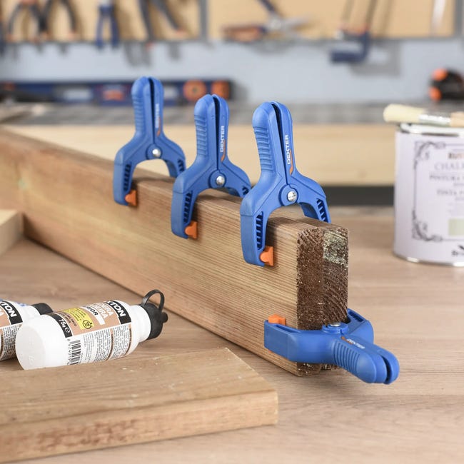 Zestaw ścisków klamrowych 100 mm 4 szt. Dexter