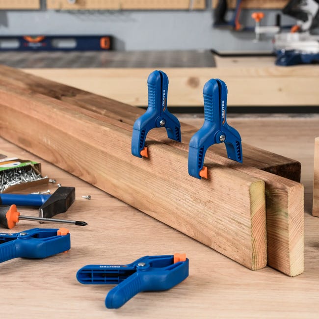 Zestaw ścisków klamrowych 100 mm 4 szt. Dexter