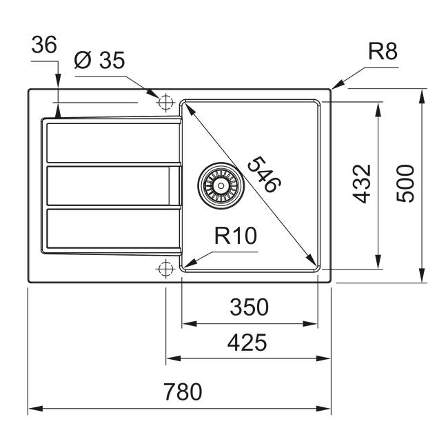 Zlewozmywak Tectonite S2D 611-78 Franke