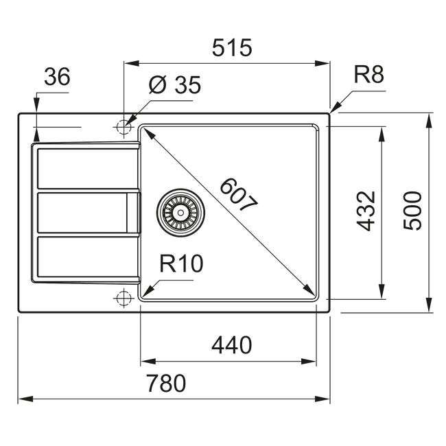 Zlewozmywak Tectonite S2D 611-78 XL Franke