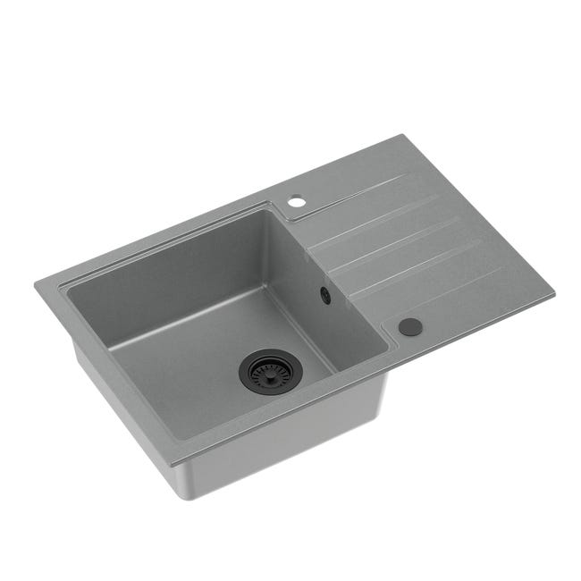 Zlewozmywak granitowy Carlo Long Quadron