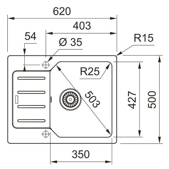 Zlewozmywak granitowy UCG II 611-62 Franke