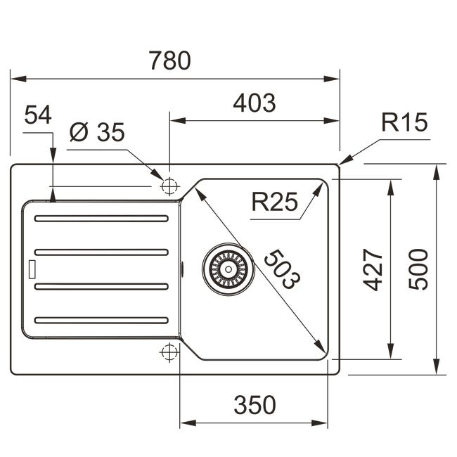 Zlewozmywak granitowy UCG II 611-78 Franke