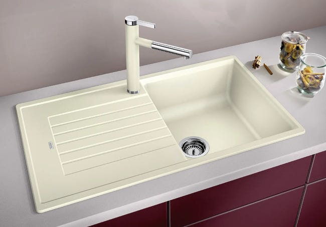 Zlewozmywak granitowy Zia 5S Blanco