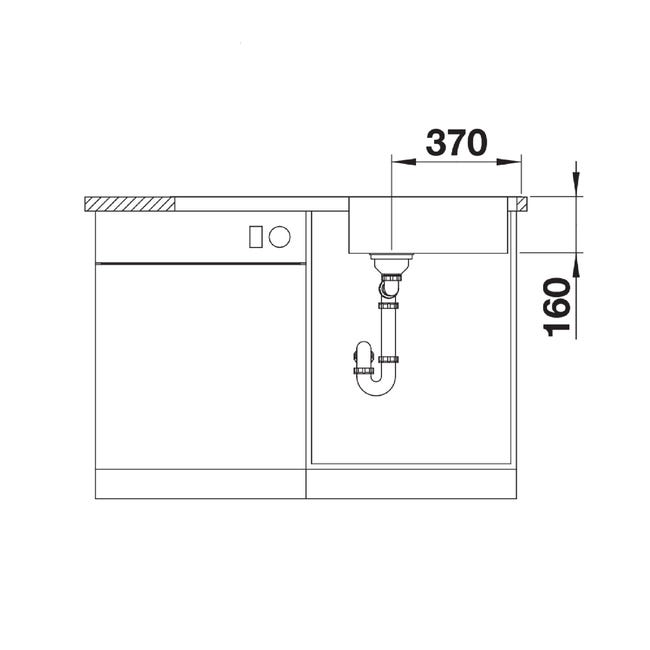 Zlewozmywak stalowy Lantos XL 6 S-IF Blanco
