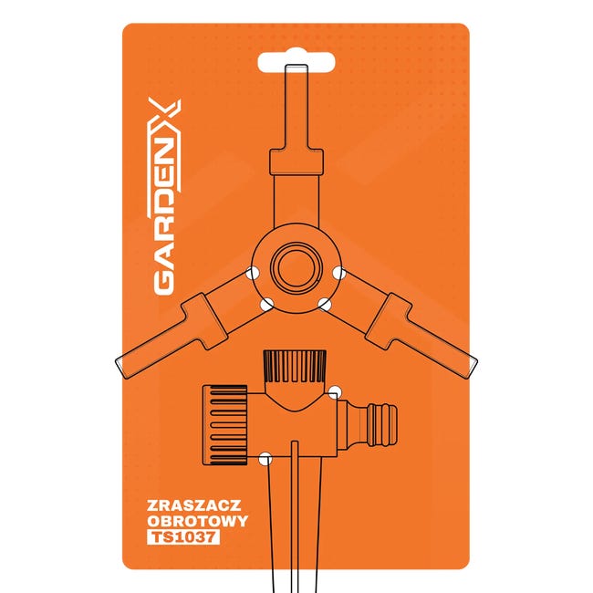 Zraszacz ogrodowy obrotowy TS1037 Gardenx