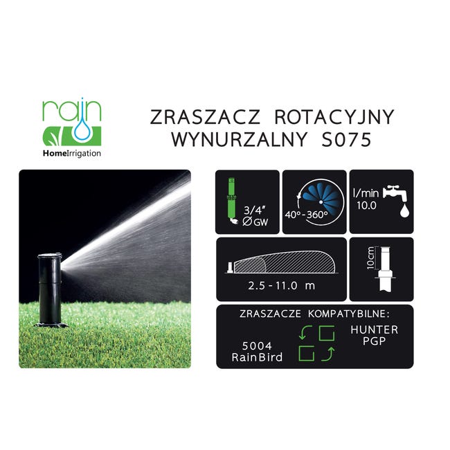 Zraszacz wynurzalny GW3/4