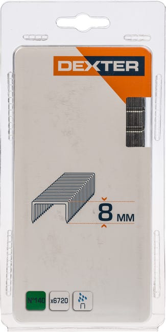 Zszywki Typ 140 6720 szt. 10.6 / 8 mm Dexter