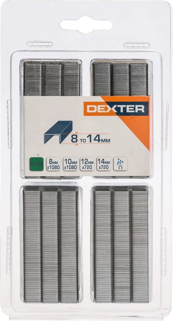 Zszywki Typ 140 mix 3600 szt. 8-14 mm Dexter