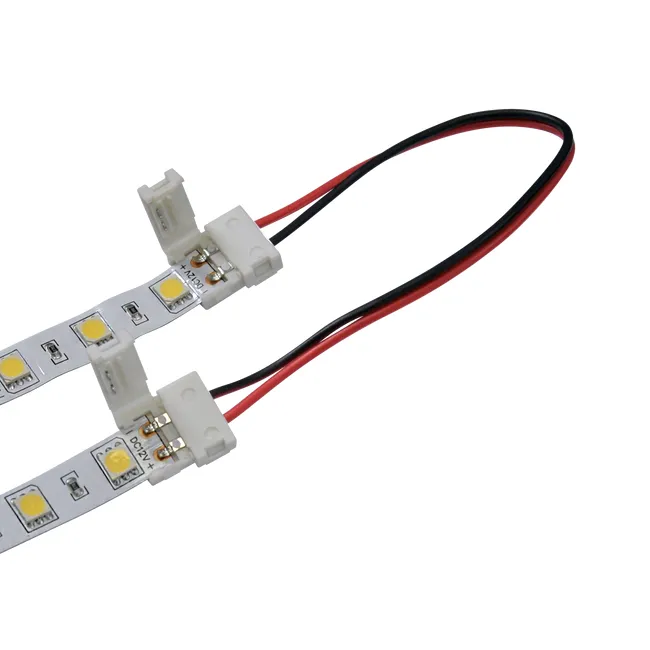 Złączka do pasków LED 10 mm dwustronna kabel POLUX