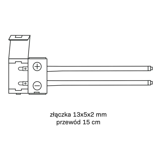 Złączka do pasków LED 8 mm jednostronna POLUX