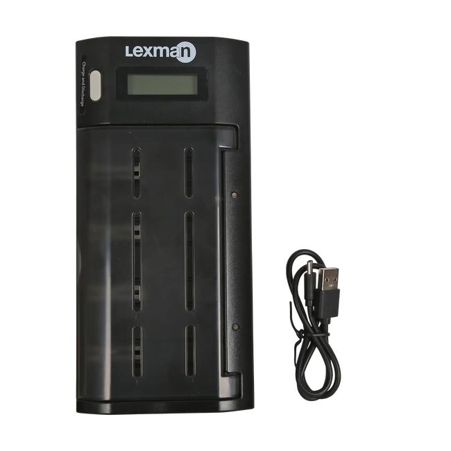 Ładowarka do akumulatorków AA/AAA/C/D/9V LEXMAN