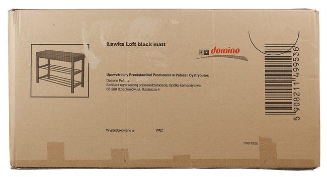 Ławka/półka na buty czarna 82 cm