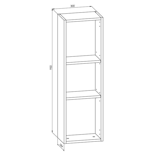 Łazienkowa szafka wisząca Slimia 30 x 95 Meble 21