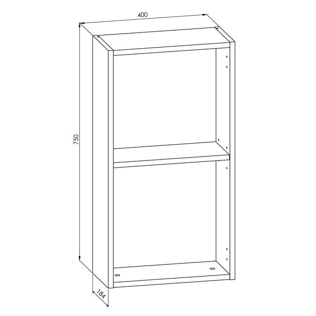 Łazienkowa szafka wisząca Slimia 40 x 75 Meble 21