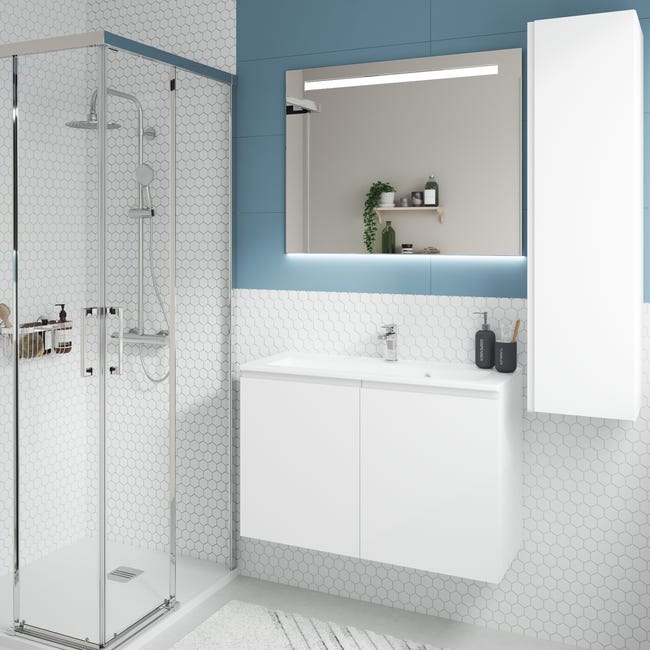 Łazienkowy korpus słupka modułowego Remix Biały Mat 115 x 30 x 33 Sensea