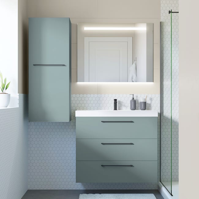 Łazienkowy korpus słupka modułowego Remix Celadon 115 x 45 x 33 Sensea
