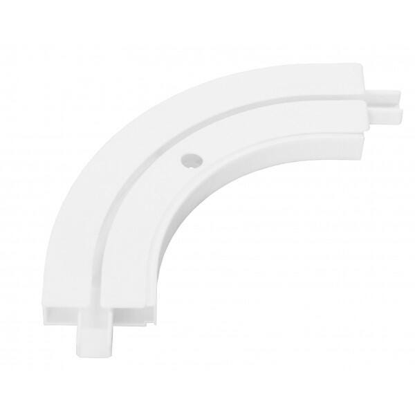 Łuk wewnętrzny do szyny sufitowej 1-torowej 25 cm biały