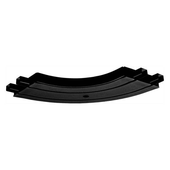 Łuk wewnętrzny do szyny sufitowej 2-torowej 25 cm czarny