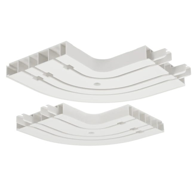 Łuk zewnętrzny zakończeniowy 2 szt. do szyny sufitowej 3-torowej 15 cm Inspire