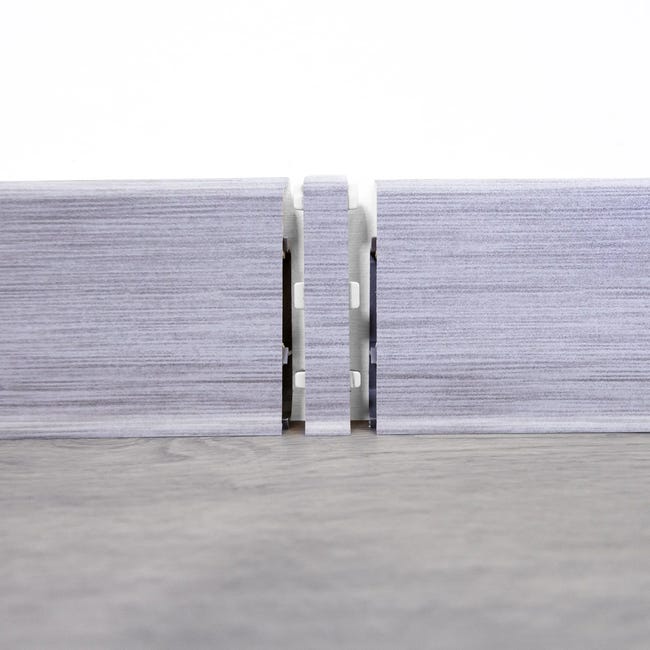 Łącznik do listwy przypodłogowej PCV Aluminium ciemne 70 Artens