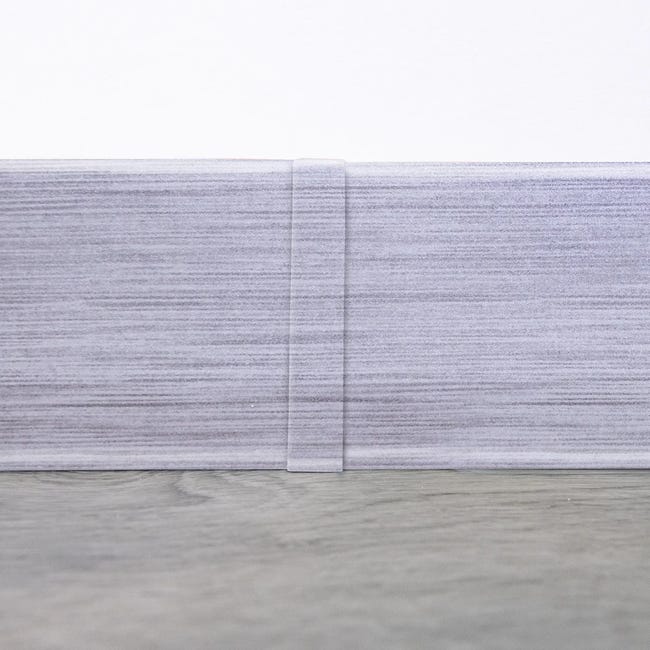Łącznik do listwy przypodłogowej PCV Aluminium ciemne 70 Artens