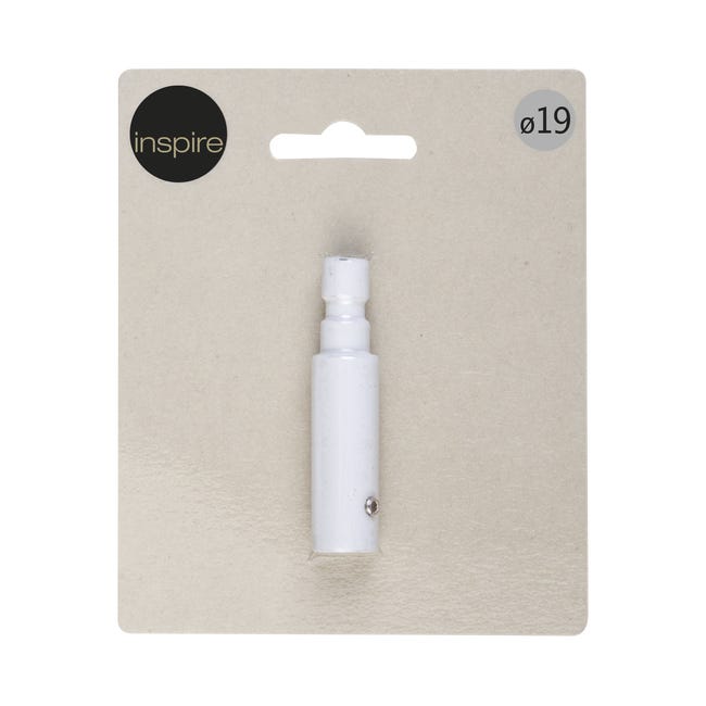 Łącznik kątowy do karnisza biały mat 25 mm Inspire