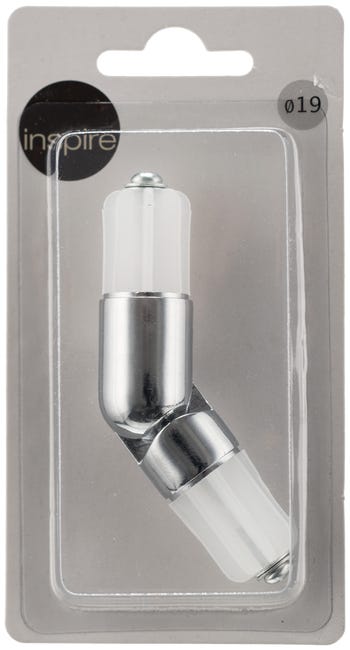 Łącznik kątowy do karnisza chrom 19 mm Inspire