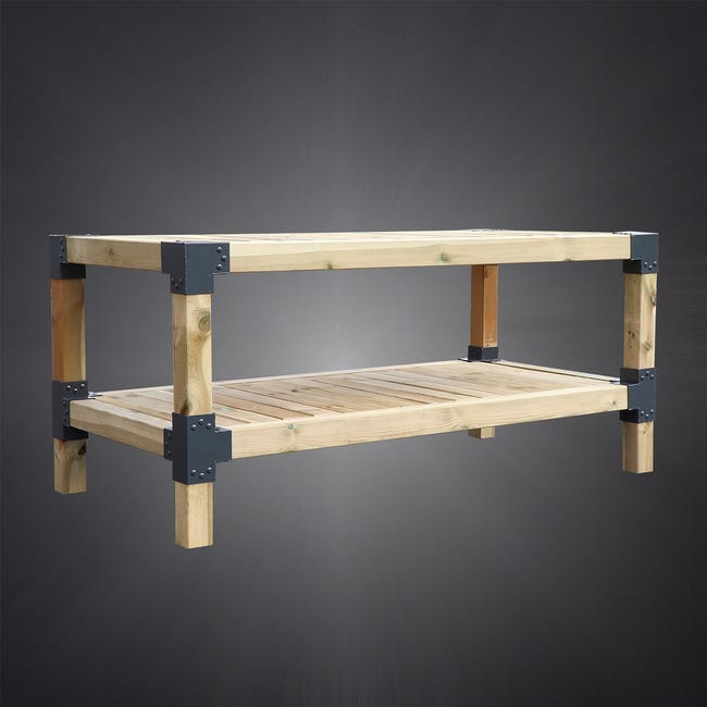 Łącznik prosty 9x9 cm 90st. 4-końce Suki Plug-in antracyt
