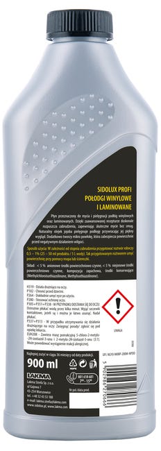 Środek do czyszczenia podłóg laminowanych 0.9 l Sidolux Profi