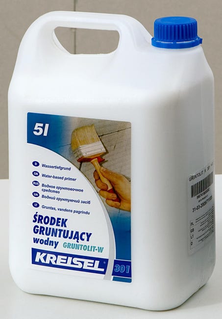 Środek gruntujący wodny Gruntolit-W 301 5 litrów Kreisel
