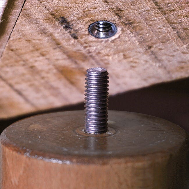 Śruba z podwójnym gwintem 5 x 50 mm 8 szt. Standers