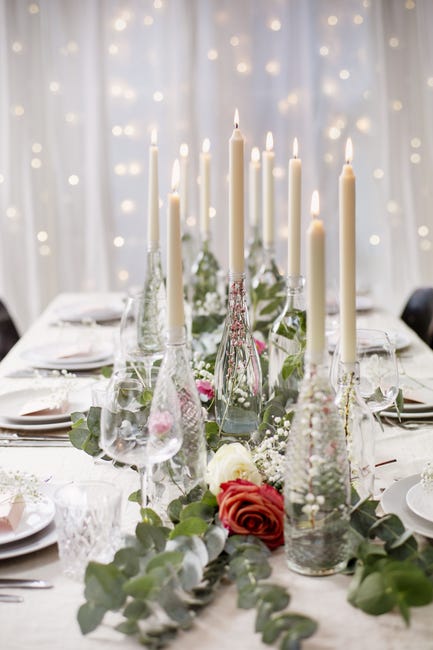 Świeca szpica biała 4 szt. Bolsius