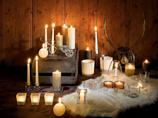 Świeca szpica biała 4 szt. Bolsius