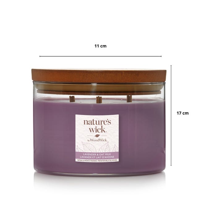 Świeca zapachowa w szkle Lavender&Oat Milk Woodwick