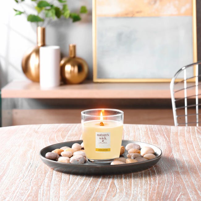 Świeca zapachowa w szkle Lemon Vetiver Woodwick